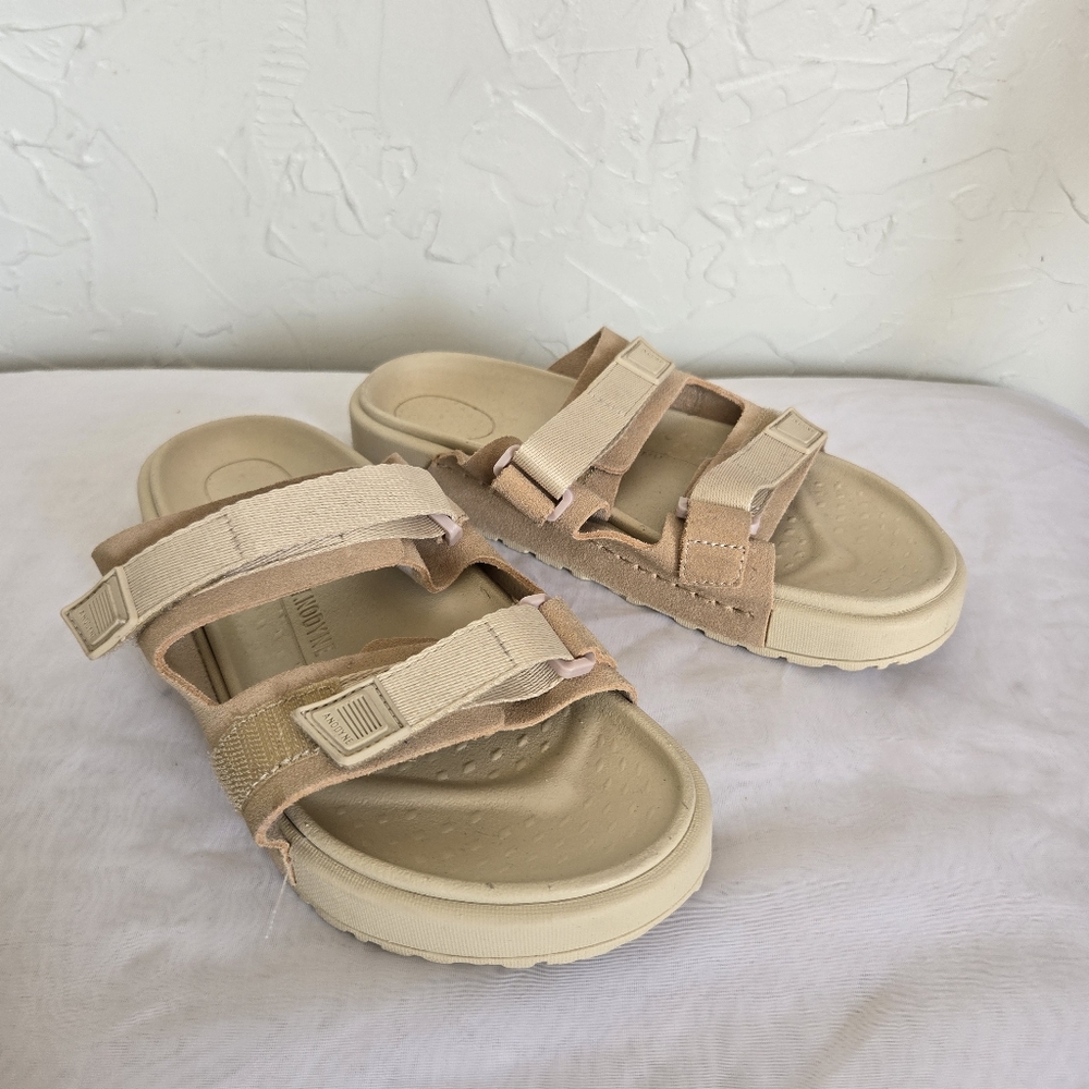 Anodyne Tan Adjustable Two Strap Sandal - Picture 4 of 13